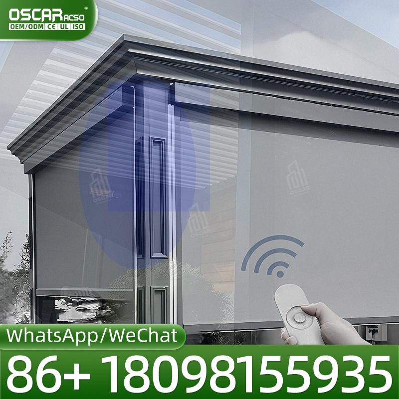 Outdoor Power Roller Shades - 야외용 배터리 구동 스마트 제어 시스템