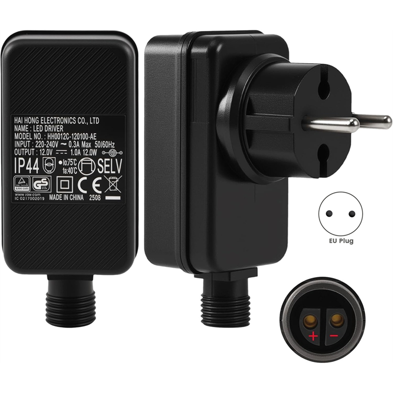 Outdoor Use Power Strip - 12V/1A LED 전원 공급 장치, 플러그