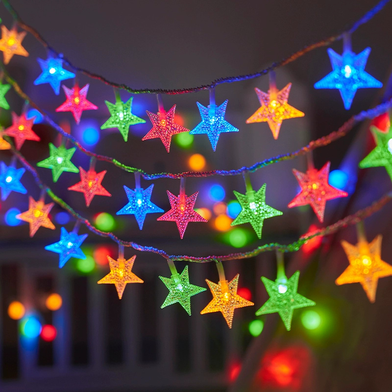 Outdoor Power For Christmas Lights - 배터리 전원 꽃줄 스타 요정 문자열