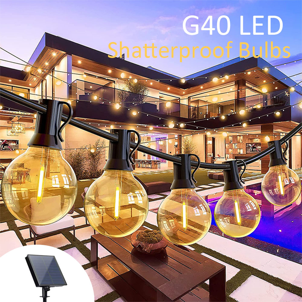 Outdoor Power For Christmas Lights - 야외 40LED G40 전구, 웨딩 캠핑