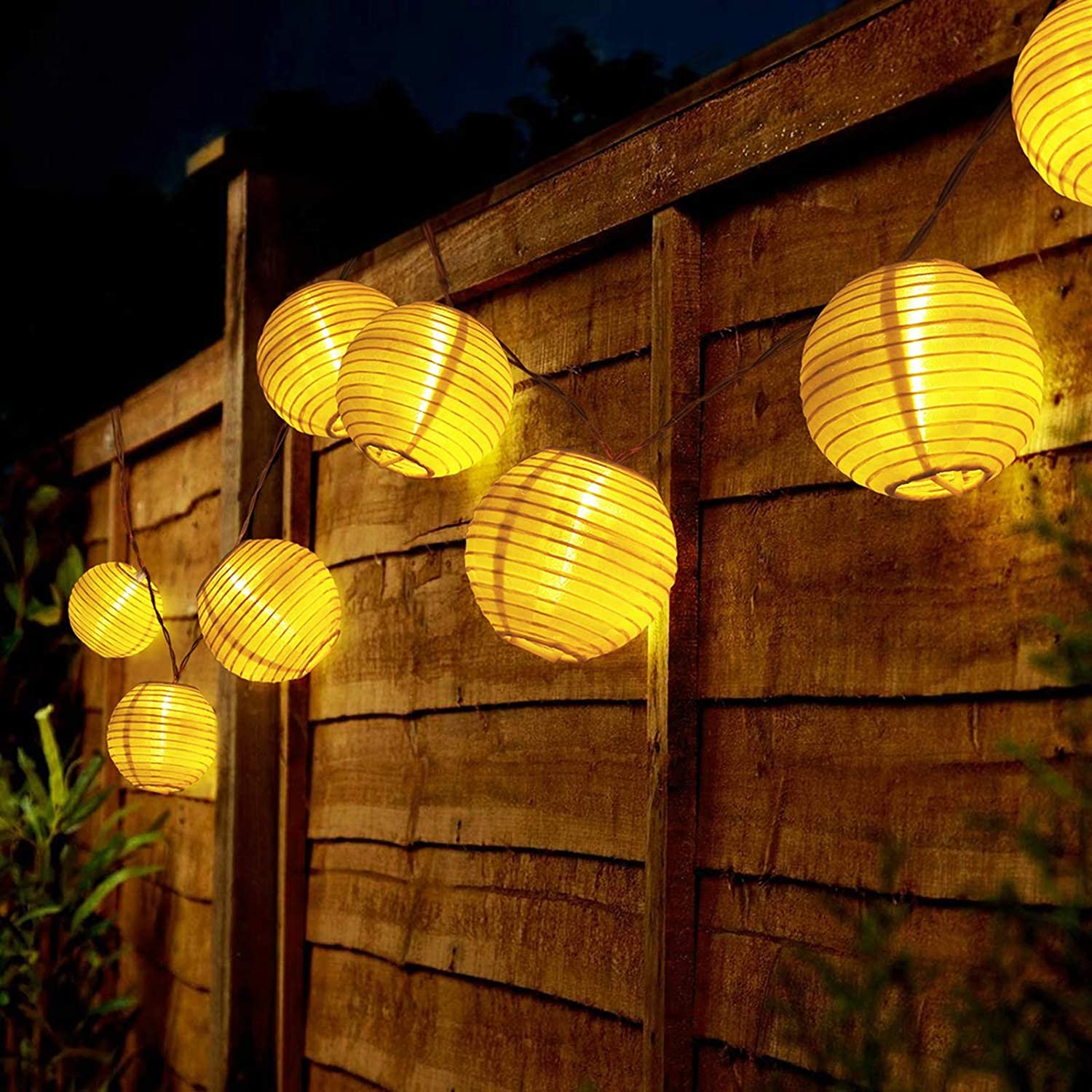 방수 랜턴 태양 문자열 요정 조명 6.5M 30 LED - Outdoor Power For Christmas Lights 리뷰 및 가격