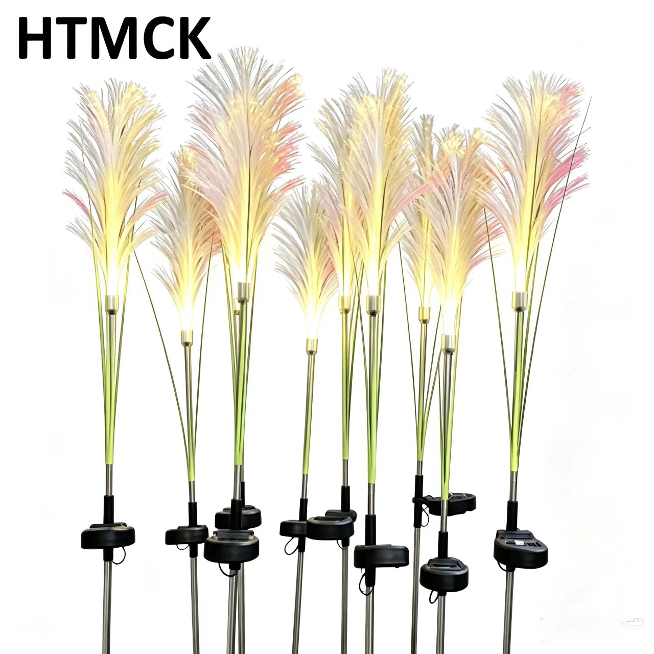 HTMCK LED 태양광 정원 갈대 램프 야외 방수 잔 - Outdoor Power For Christmas Lights 리뷰 및 가격