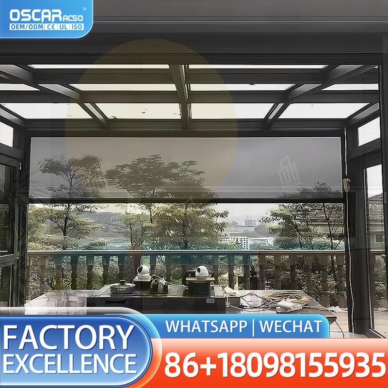 야외 배터리 구동 전동 롤러 쉐이드, 친환경적이고 맞춤 - Outdoor Power Roller Shades 리뷰 및 가격