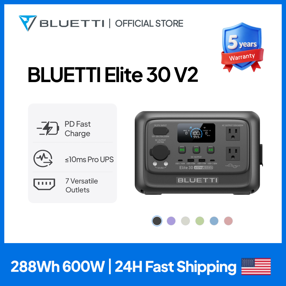 【리뉴얼】BLUETTI Elite 30 V2 휴대용 발 - Outdoor Powerwall 리뷰 및 가격