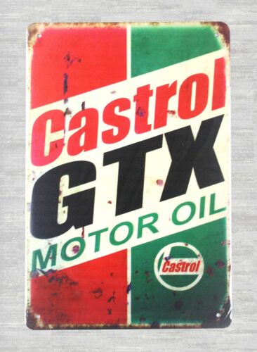 카스트롤 GTX 모터 오일 광고 복제품 양철 금속 간판 - Castrol Oil Gtx 리뷰 및 가격