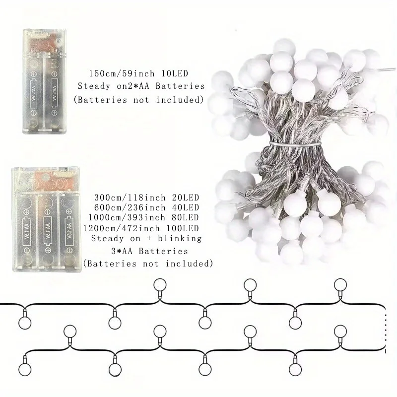 USB/배터리 전원 스트링 조명 글로브 스트링 조명 방 - Outdoor Power For Christmas Lights 리뷰 및 가격