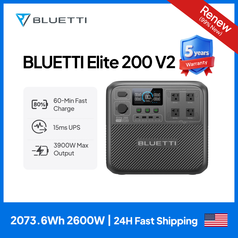【리뉴얼】BLUETTI Elite 200 V2 휴대용  - Outdoor Powerwall 리뷰 및 가격
