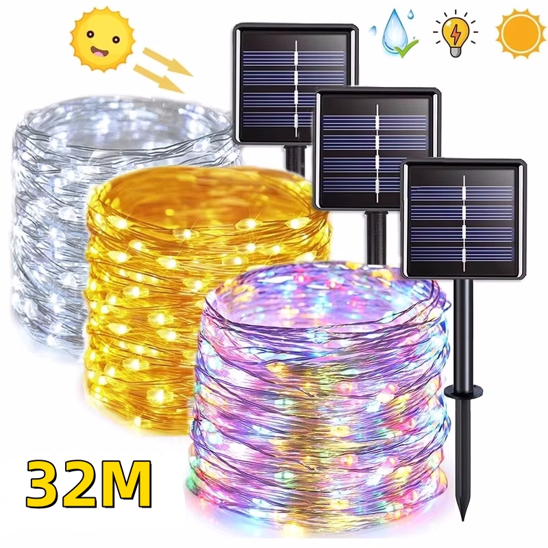 32M 300Leds 야외 방수 태양 Led 빛 야외  - Outdoor Power For Christmas Lights 리뷰 및 가격